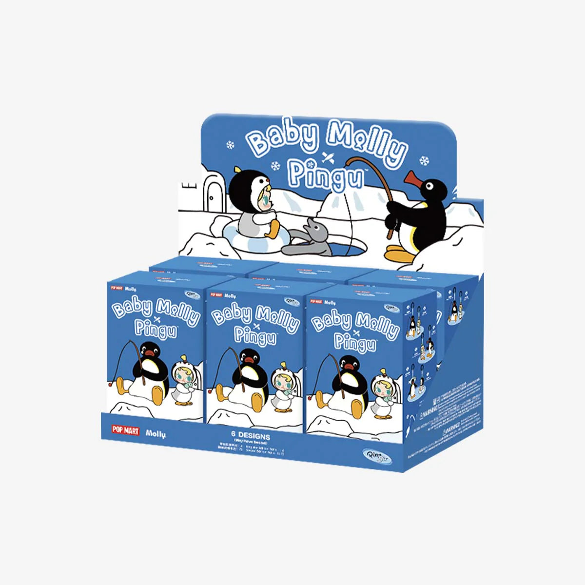 (Pre-Order 2 days)Baby Molly × Pingu Happy Fishing Series-Vinyl Plush Pendant Blind Box