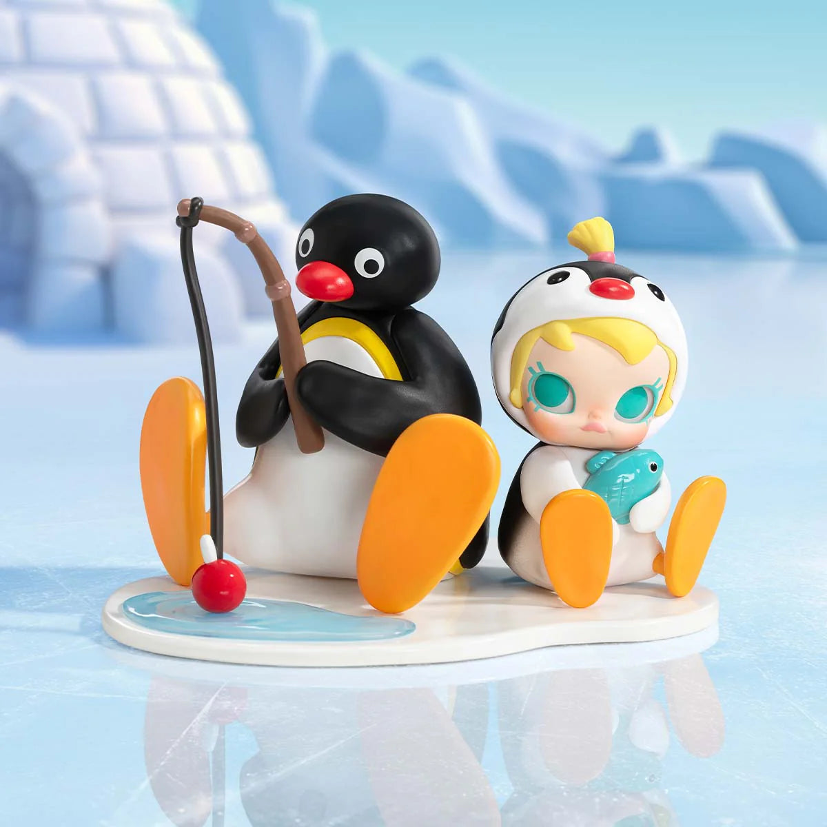 (Pre-Order 2 days)Baby Molly × Pingu Happy Fishing Series-Vinyl Plush Pendant Blind Box