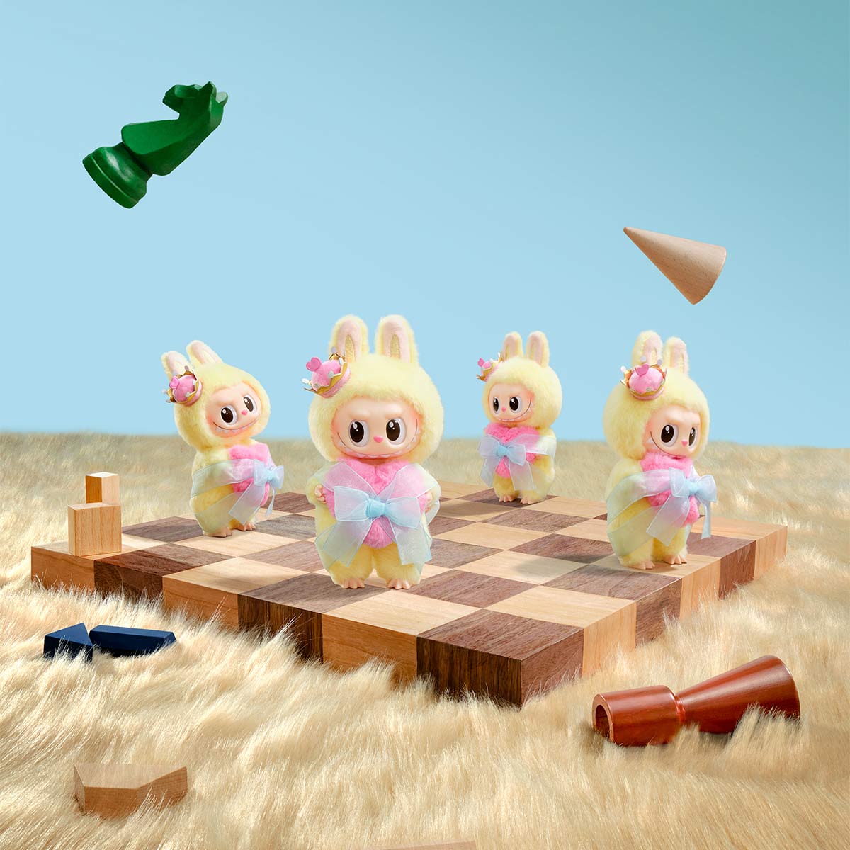 Labubu THE MONSTERS Let's Checkmate Series-Vinyl Plush Hanging Card