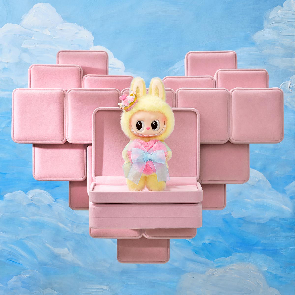 Labubu THE MONSTERS Let's Checkmate Series-Vinyl Plush Hanging Card