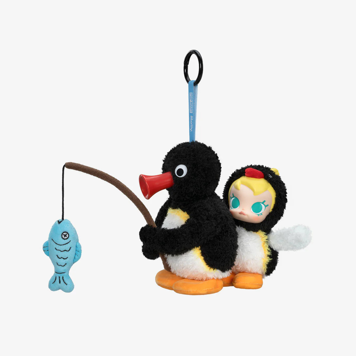 （Pre-Order 2 days)Baby Molly × Pingu Happy Fishing Series-Vinyl Plush Pendant Blind Box